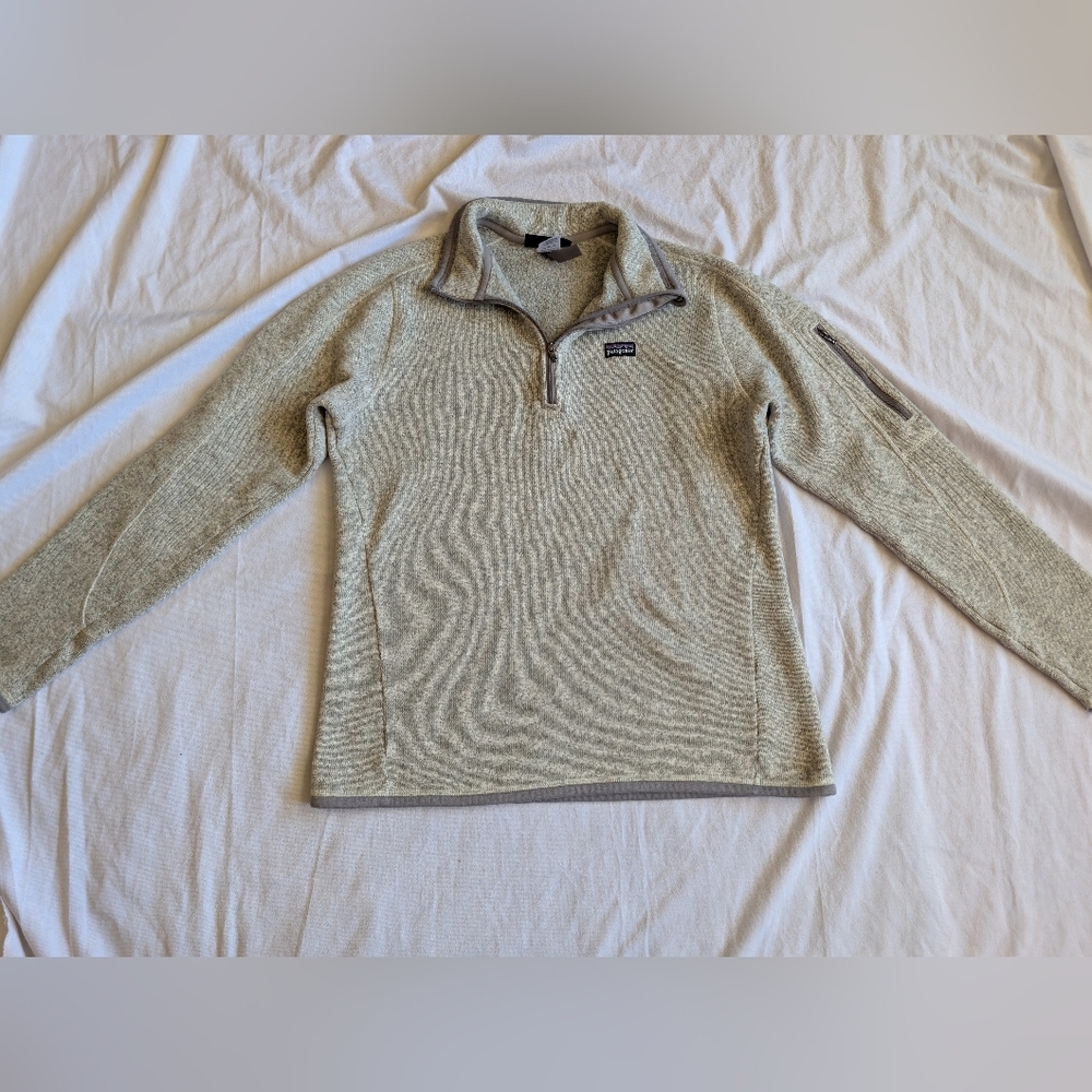 Patagonia Better Sweater 1/4 Zip Pull Over Size Large Granola